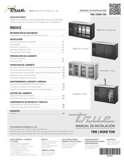 True Manufacturing Company TDR Serie Manual De Instalación