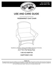 HAMPTON BAY ROSEMARKET CHAT XSC1786 Guía De Usuario Y Cuidados
