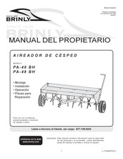 Brinly PA-40 BH Manual Del Propietário