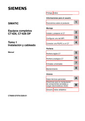 Siemens SIMATIC C7-626 Manual De Instalación