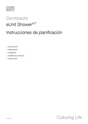 Dornbracht eUnit Shower Instrucciones De Planificación