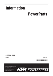 KTM Power Parts 81235941044 Manual Del Usuario