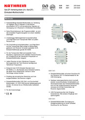 Kathrein EXR 1541 Guia De Inicio Rapido