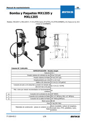 Binks MXL1205 Manual De Mantenimiento