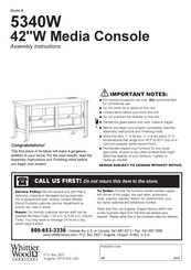 Whittier Wood Furniture 5340W Instrucciones De Ensamble