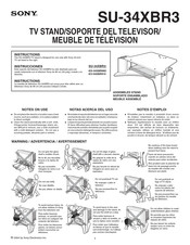 Sony SU-34XBR3 Manual De Instrucciones