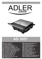 Adler europe AD 3051 Manual De Uso