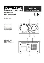 König Electronic HAV-TR13 Instrucciones