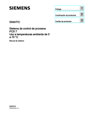 Siemens SIMATICS PCS 7 Manual De Sistema