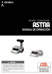 ISHIDA ASTRA Manual De Operación