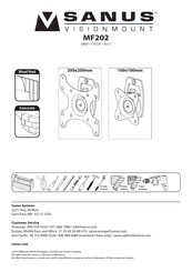 Sanus VisionMount MF202 Manual De Instrucciones