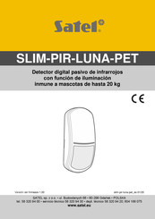 Satel SLIM-PIR-LUNA Manual Del Usuario