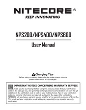 Nitecore NPS400 Manual De Usuario