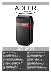 Adler europe AD 2923 Manual De Uso