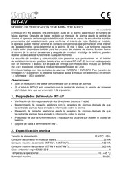 Satel INT-AV Manual Del Usuario