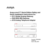 Avaya one-X G20 Instrucciones De Instalación Rápida