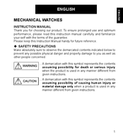 Orient RA-AA0001B Manual De Instrucciones