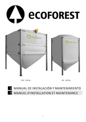 ECOFOREST 600-1000 Kg Manual De Instalación Y Mantenimiento