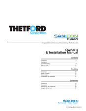 Thetford SANICON TURBO 500 S Manual Del Propietário