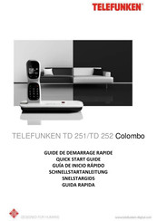 Telefunken TD 252 Colombo Guia De Inicio Rapido