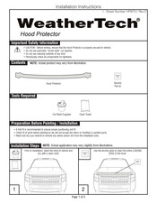 MacNeil WeatherTech HPWT01 Instrucciones De Instalación