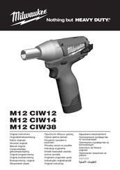 Milwaukee M12 CIW12 Manual Original