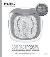 HoMedics COMPACT PRO SPA FB-350 Manual De Instrucciones