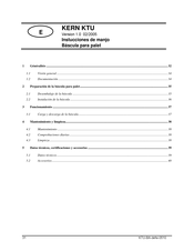 KERN and SOHN KERN KTU Instrucciones De Manejo