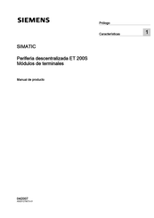 Siemens TM-P15x22-01 Manual De Producto