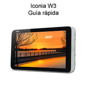 Acer Iconia W3 Guía Rápida