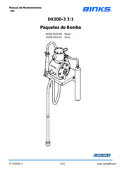 Carlisle Binks DX200-3SXX-WX Manual De Mantenimiento