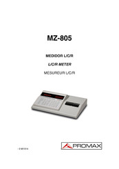 Promax MZ-805 Manual De Instrucciones