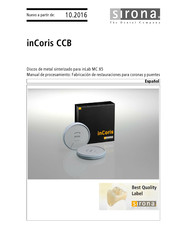 Sirona inCoris CCB Manual De Procesamiento