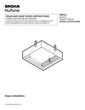 Broan-NuTone RDFU1 Guia De Instalacion
