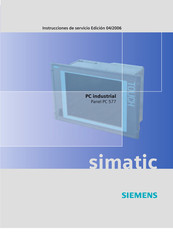 Siemens SIMATIC Panel PC 577 Instrucciones De Servicio