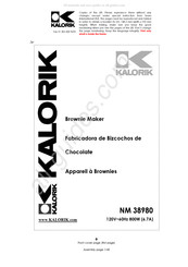 Kalorik NM 38980 Manual De Instrucciones