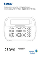 Johnson Controls Tyco HS2LCD(RF)PROx Instrucciones De Instalación