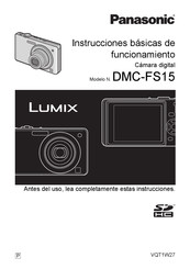 Panasonic DMC-FS15 Instrucciones Básicas De Funcionamiento