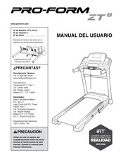 Pro-Form ZT8 Manual Del Usuario