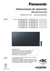 Panasonic TH-65CQE1W 65 Instrucciones De Operación