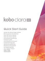 Kobo Clara HD Guia De Inicio Rapido