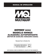 MULTIQUIP Whiteman HHNG5 Manual De Operación