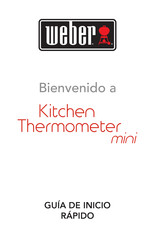 Weber Kitchen Thermometer mini Guia De Inicio Rapido