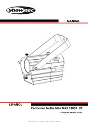 SHOWTEC Performer Profile Mini MKII 3200K Manual