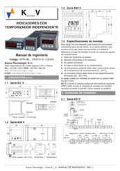 ASCON TECNOLOGIC K85 V Serie Manual De Ingeniería