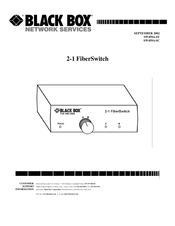 Black Box 2-1 FiberSwitch Guia De Inicio Rapido