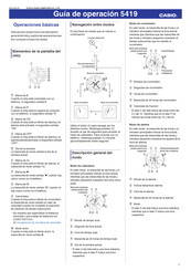 Casio 5419 Guía De Operación