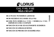 LORUS V145 Manual De Instrucciones