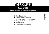 LORUS W150 Manual De Instrucciones