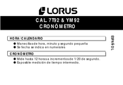 LORUS 7T92 Manual De Instrucciones